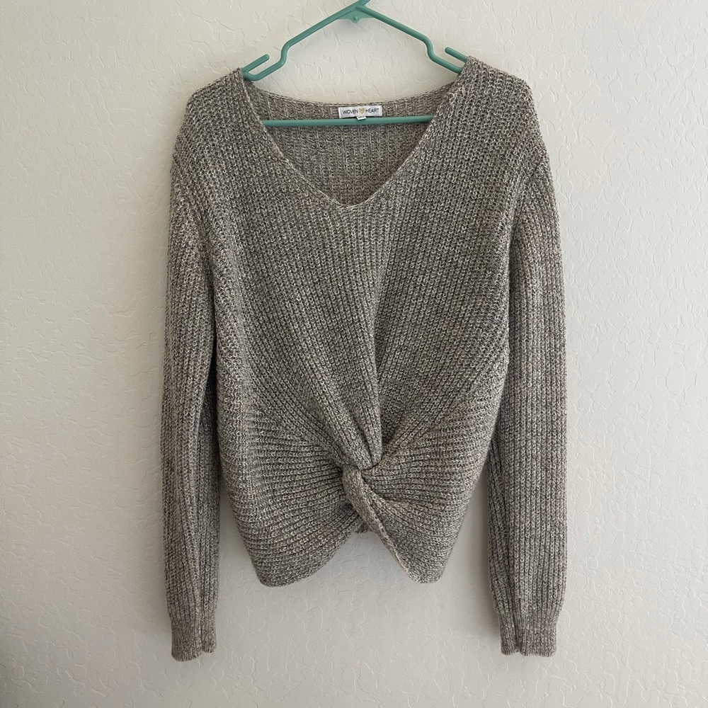 Woven Heart sweater